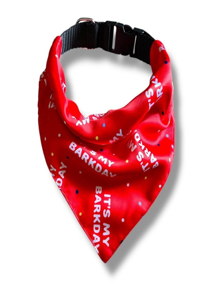 دبليو تقدم W طوقًا فاخرًا للغاية من الساتان للكلاب، وهو إكسسوار مثالي للكلاب المتوسطة والكبيرة. يتضمن طوقًا سهل الارتداء وطوقًا قابلًا للتعديل بحلقة على شكل حرف D. (متوسط - كبير، Its My BarkDay®) - Image 1